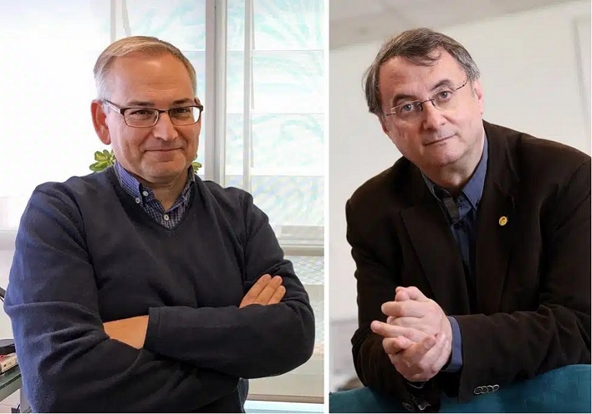 Josep Vicent Boira (esquerra) i Vicent Partal (dreta).